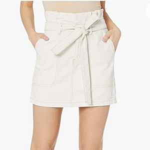 Free People Splendor in the Grass Paper Bag Skirt Oatmeal 12